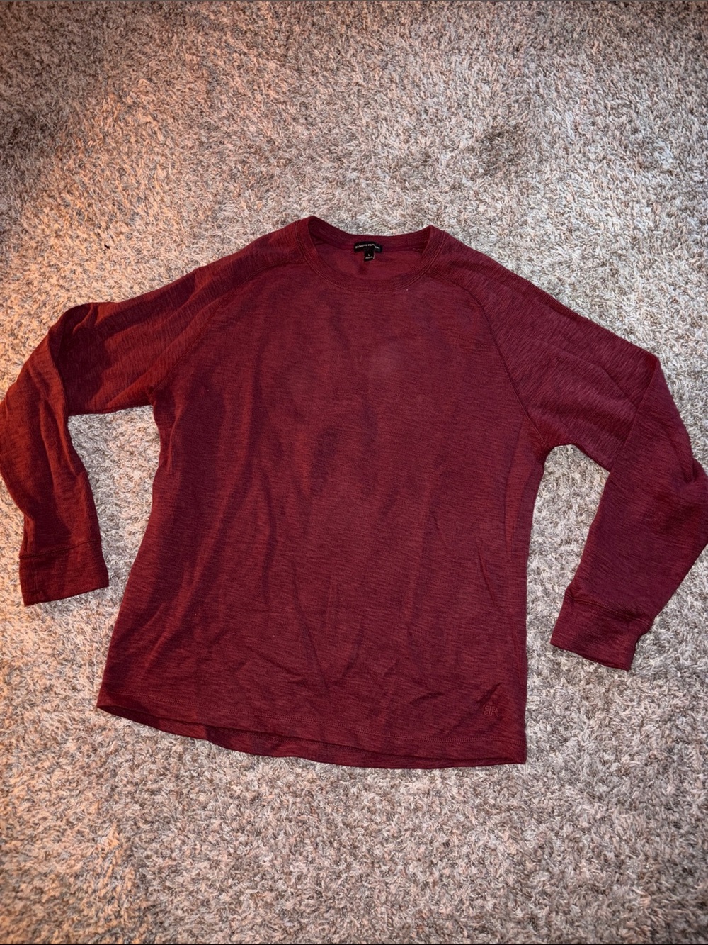 Banana Republic Men's Maroon Crewneck Sweater